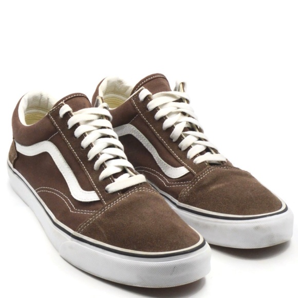 Vans Old Skool Skate Shoes Rain Drum Men Size 10 Brown Canvas & Suede Sneakers - Picture 9 of 9